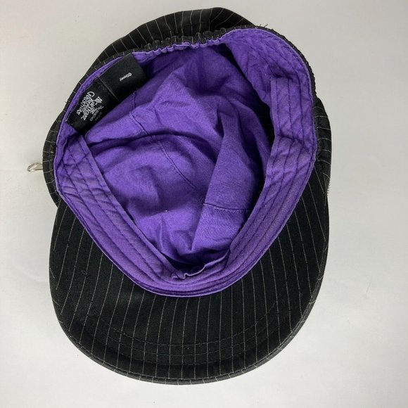 Disney Nightmare Before Christmas Zipper Pocket Black Pinstripe Jack Hat - Picture 8 of 12